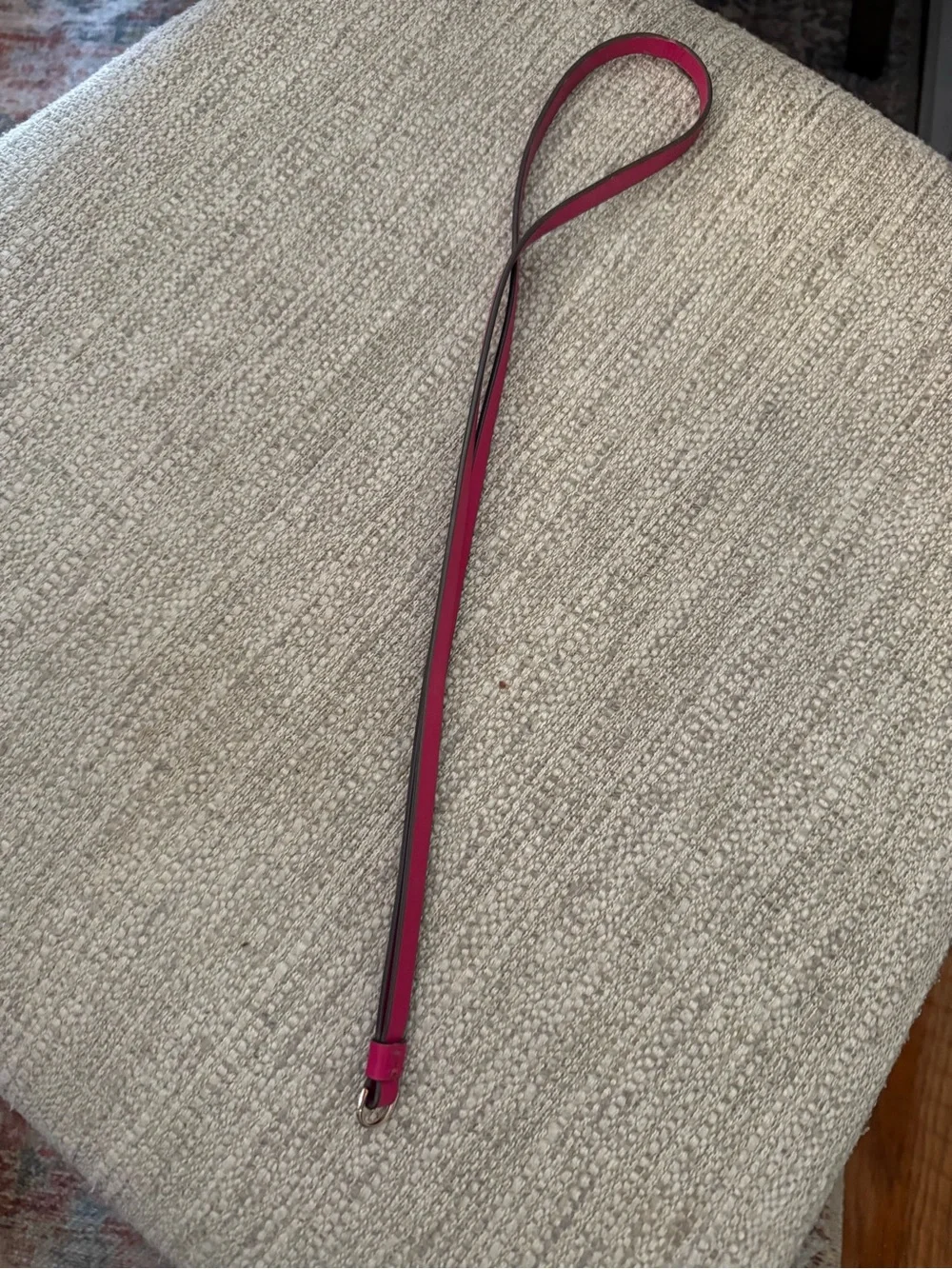 Kate Spade Pink Slim Leather Strap for lanyard badges